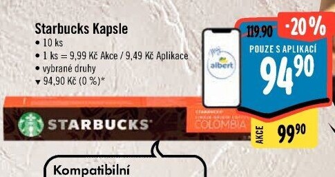 Kapsle Nespresso Starbucks