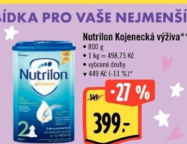 Kojenecká výživa Nutrilon Advanced