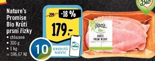 Krůtí prsní řízky bio Nature'