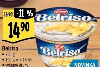 Mléčná rýže Belriso Zott