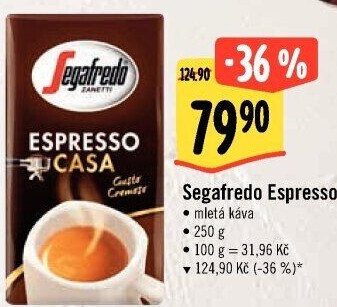 Mleté kávy Espresso Segafredo