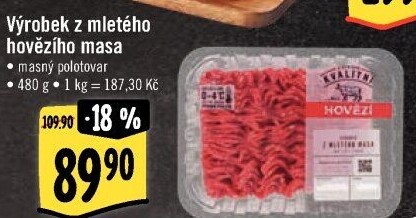 Mleté maso hovězí Albert