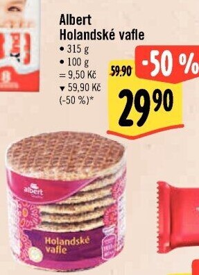 Oplatky vafle Albert Quality