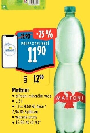 Přírodní voda Mattoni