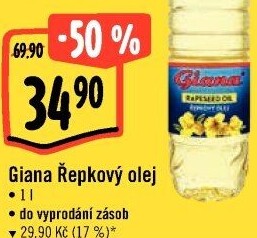 Řepkový olej Giana