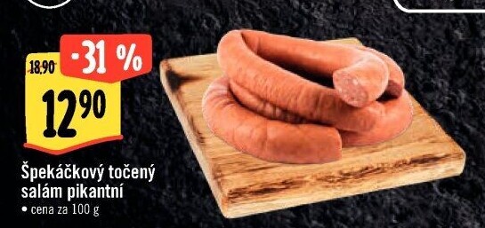 Salám špekáčkový pikantní točený