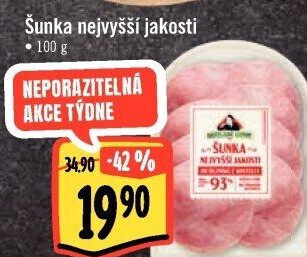 Šunka nejvyšší jakosti Kostelecké uzeniny
