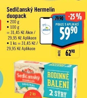 Sýr Hermelín Sedlčanský