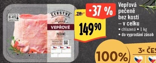 Vepřová pečeně bez kosti Albert