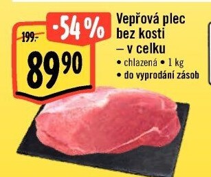 Vepřová plec bez kosti