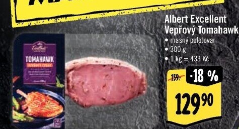 Vepřový steak tomahawk Albert Excellent