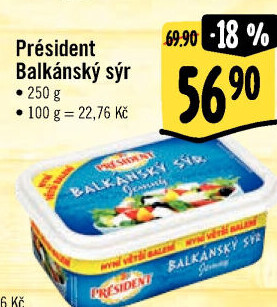 Balkánský sýr Président