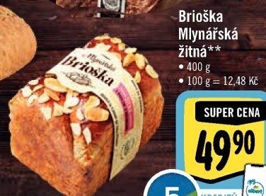 Brioška Mlynářská žitná Albert