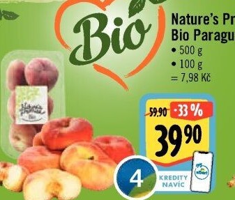 Broskve Paraquayo bio Nature'