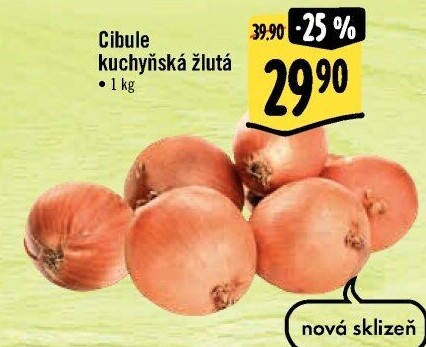 Cibule kuchyňská žlutá
