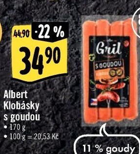 Klobása s goudou Albert Gril