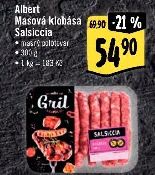 Klobásy Salsiccia Albert Gril