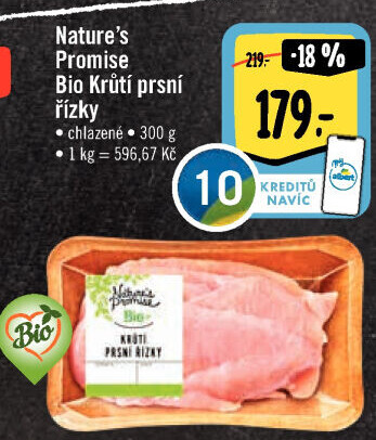 Krůtí prsní řízky bio Nature'