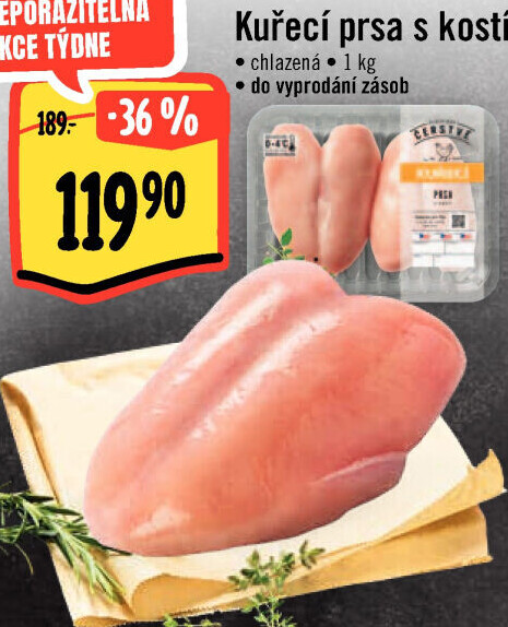 Kuřecí prsa s kostí Albert