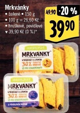 Mrkvánky s náplní Hukvaldské Pekárna Martina