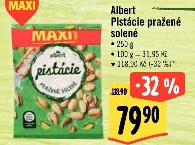 Pražené pistácie Albert