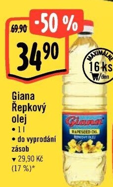 Řepkový olej Giana