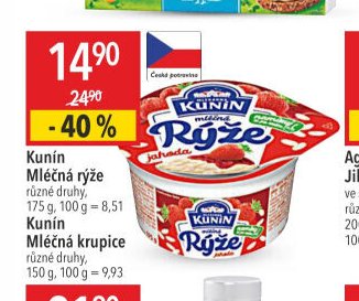 Kunín Mléčná rýže