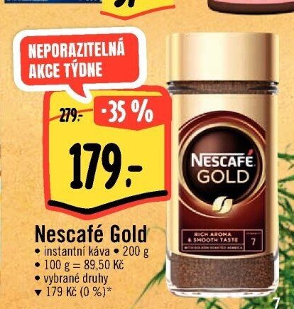 Nescafé Gold instantní káva 200 g