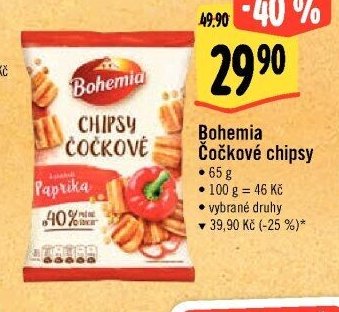 Bohemia Čočkové chipsy
