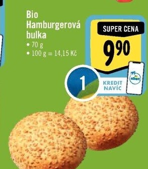 Bulka na hamburger bio
