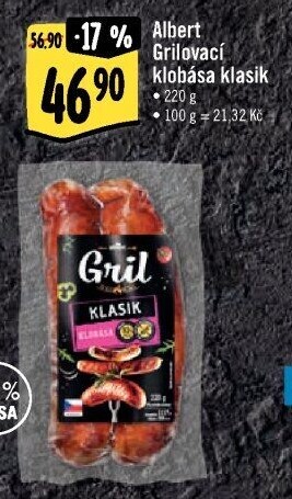 Grilovací klobása Albert Gril
