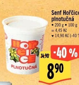 Hořčice plnotučná Senf