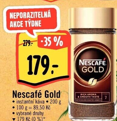 Instantní káva Nescafé Gold Original