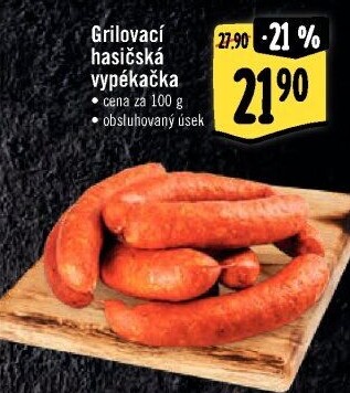 Klobása hasičská vypékačka