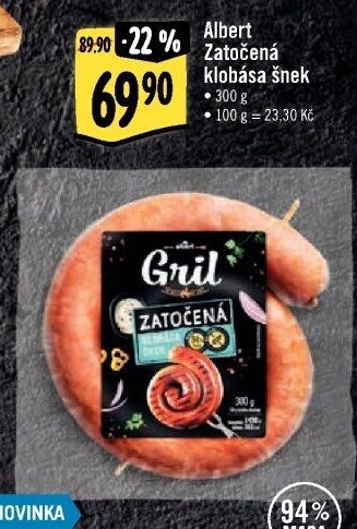 Klobása šnek Albert Gril