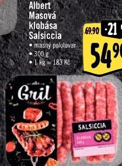 Klobásy Salsiccia Albert Gril