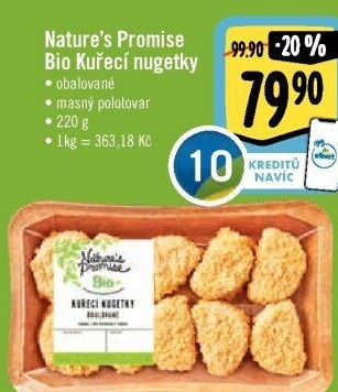 Kuřecí nugetky obalované bio Nature'