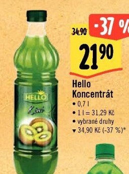 Nápojový koncentrát Hello