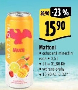 Ochucená voda Mattoni