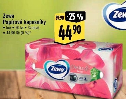 Papírové kapesníčky 3vrstvé Zewa - box