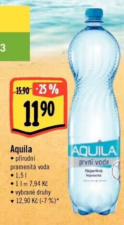 Přírodní voda Aquila