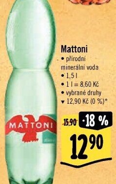 Přírodní voda Mattoni