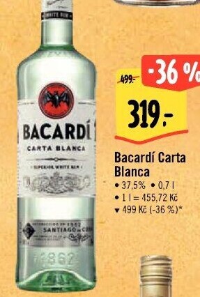 Rum Carta Blanca Bacardi