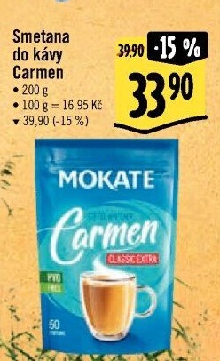 Smetana instantní do kávy Carmen Classic Mokate