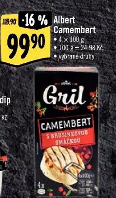 Sýr Camembert na gril Albert Gril