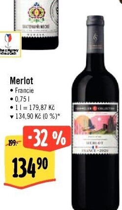 Víno Merlot Sommelier Collection