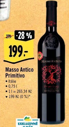 Víno Primitivo Masso Antico