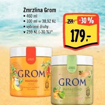 Zmrzlina v kelímku Grom