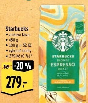 Zrnkové kávy Starbucks