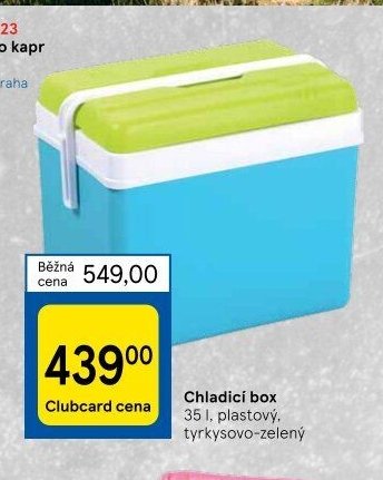 Chladicí box, 35 l, plastový, tyrkysovo-zelený
